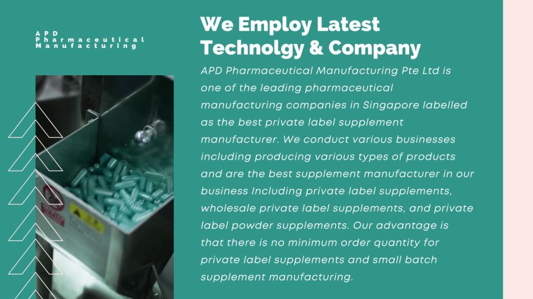 ⁣Top-Notch Pharmaceutical Contract Manufacturing in Singapore - APD Pharmaceutical Manufacturing