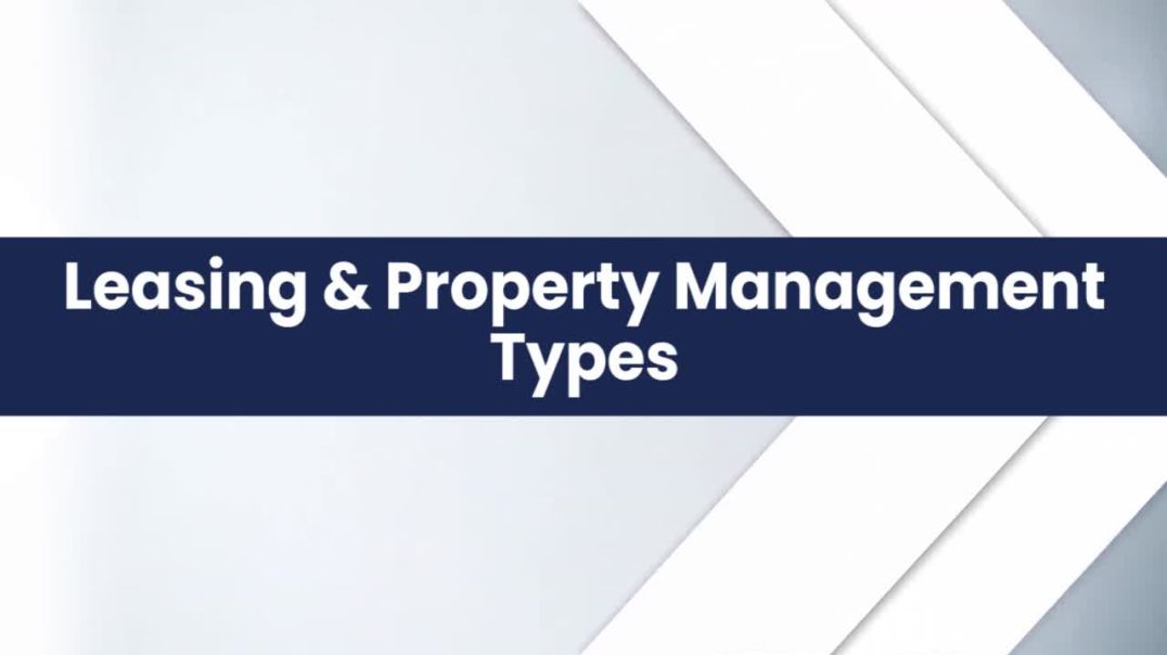 ⁣Leasing Property Management Types