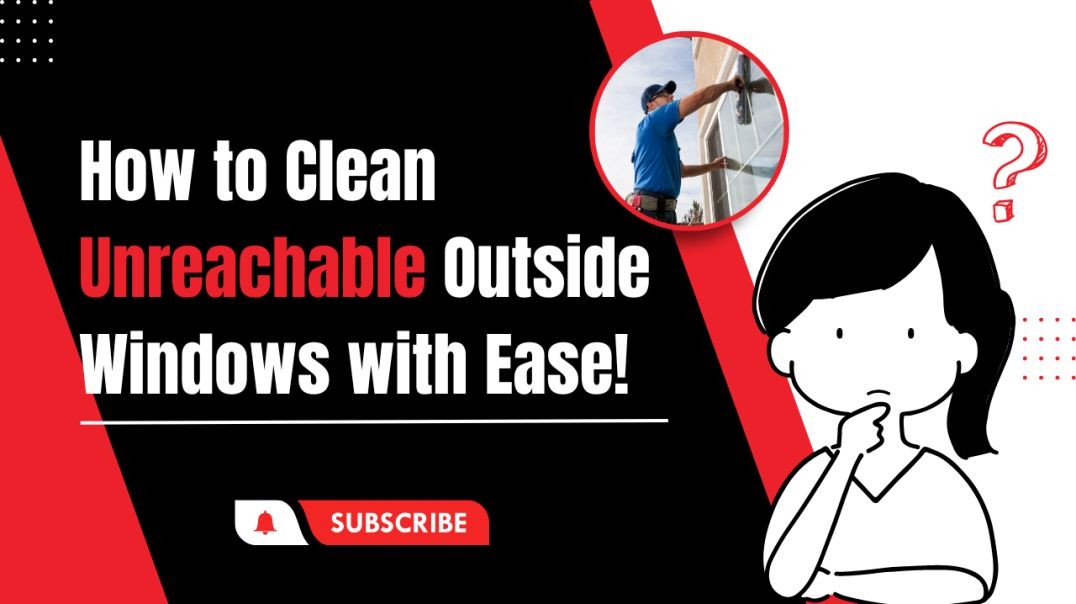 ⁣_How to Clean Unreachable Outside Windows with Ease! | Harry The Cleaner