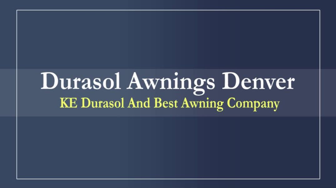⁣Durasol Awnings Denver
