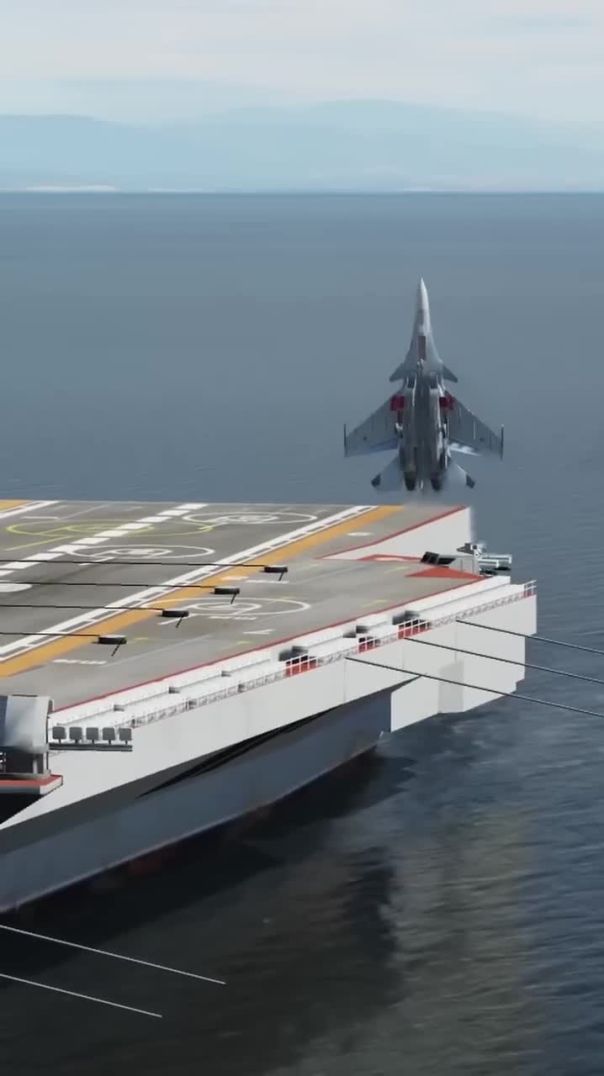 Su-33 cobra landing on aircraft carrier in DCS. #shorts