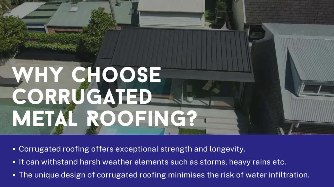 ⁣Corrugated Metal Roofing Service Provider in Sydney