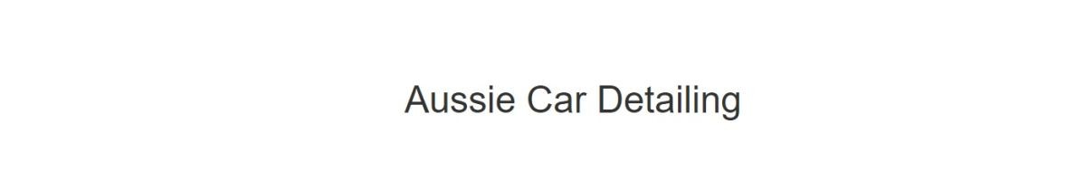 Aussie Mobile Car Detailing Victoria