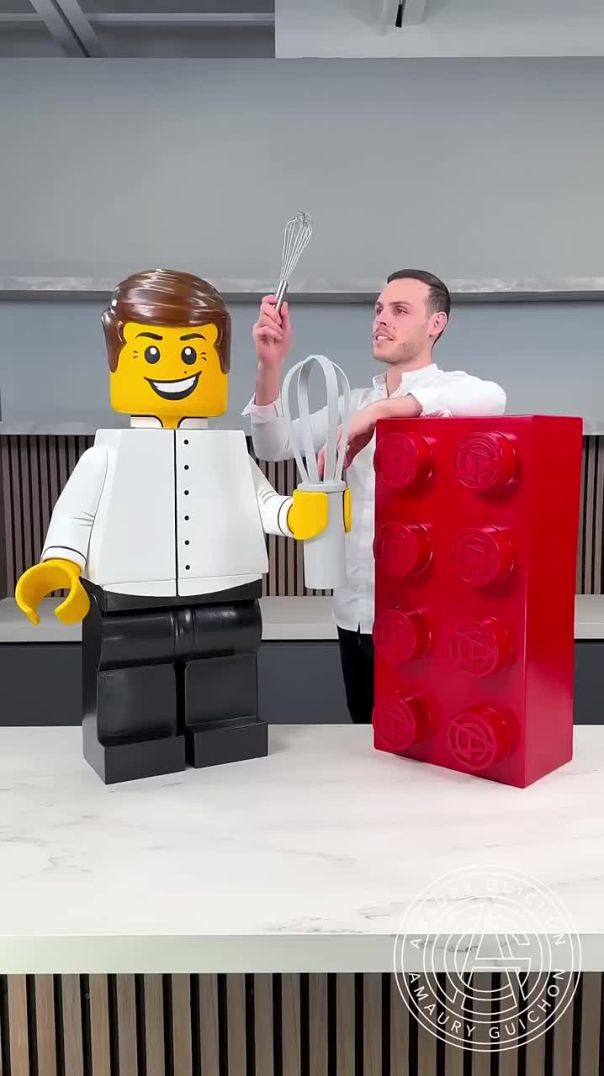 Chocolate Lego Chef!👨‍🍳 Perfect blend of my two childhood loves Lego and chocolate! #amauryguichon