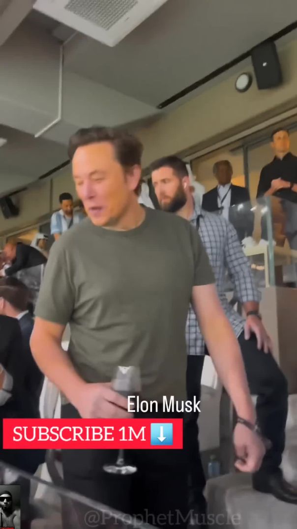 Meet Elon Musk Protected by his Humanoid Robot Bodyguard Eyes