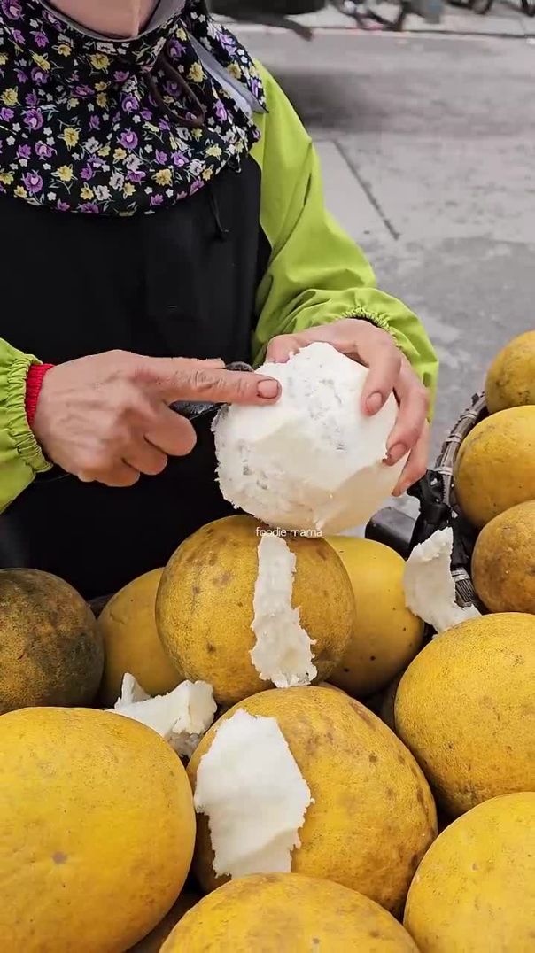 Must Try Pomelo! Tropical Fruit Cutting Skills