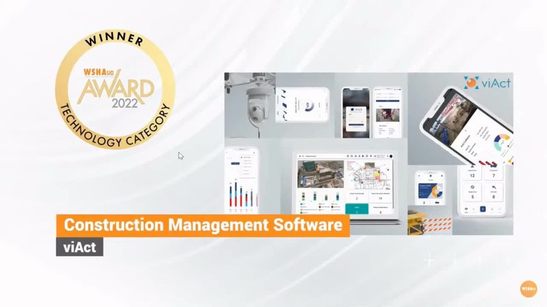 ⁣viAct - Winner at WSHAsia Award | Construction Management Software | AI Video Analytics