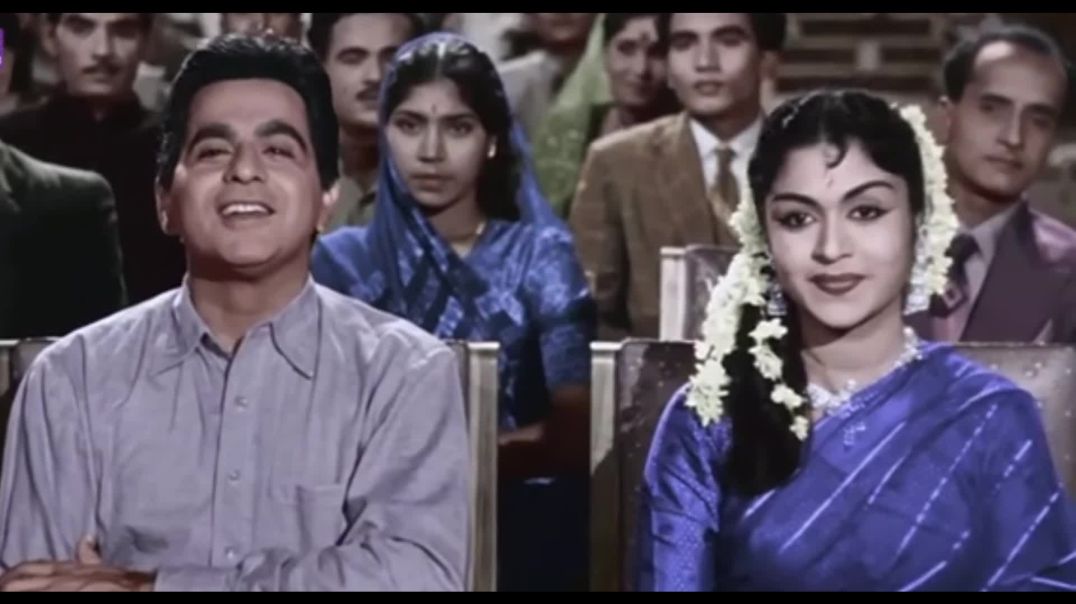 मैं क्यूँ ना नाचूं आज | Old indian Cinema Video | Deelip kumar and vayjantimala