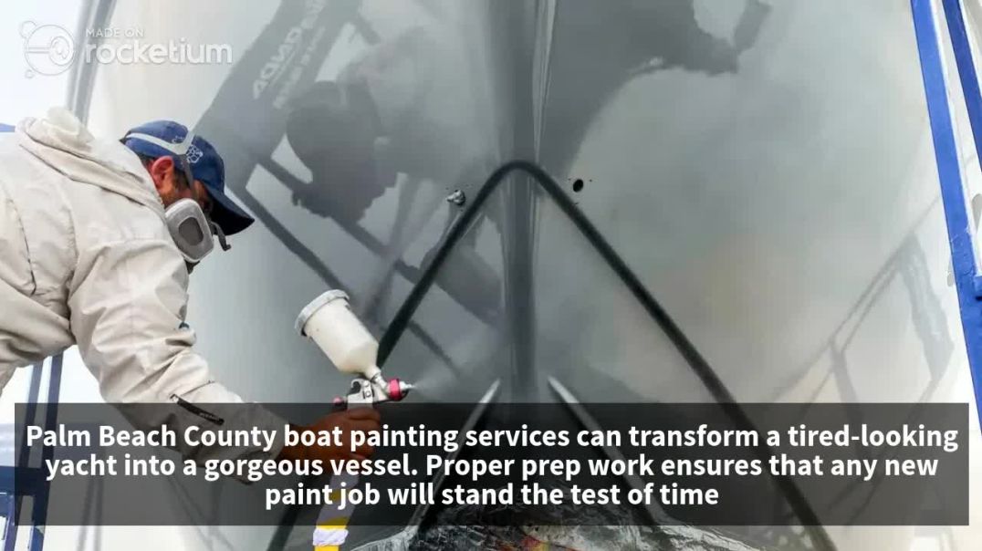 ⁣The Best Boat Painting Service in Palm Beach County