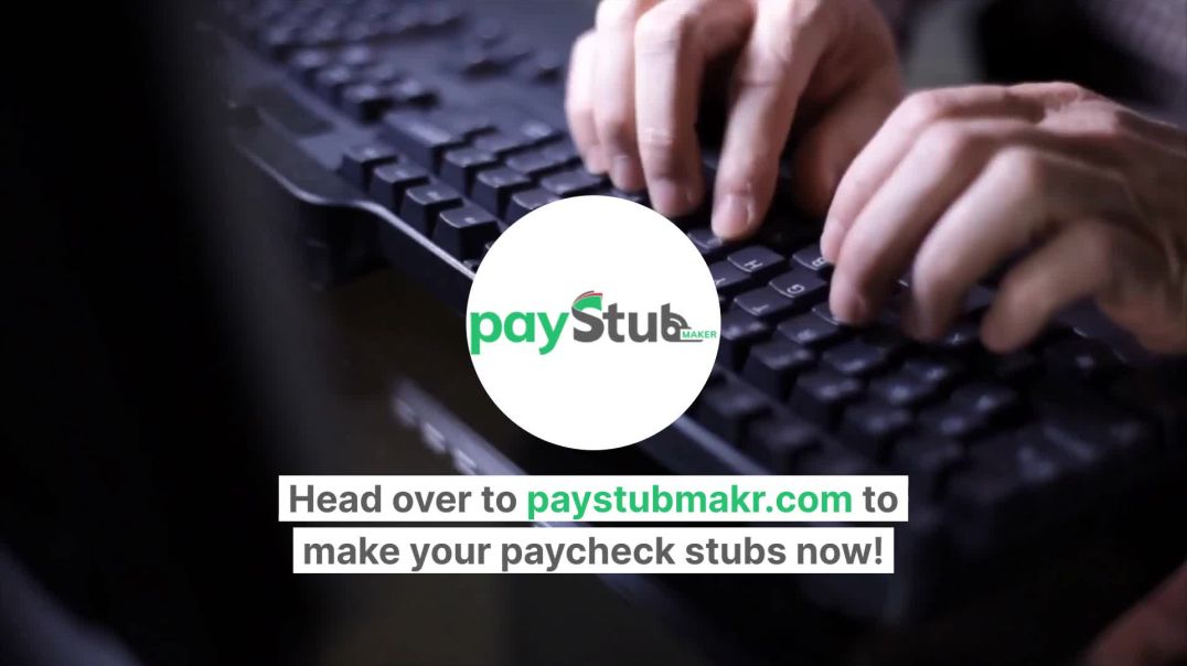 ⁣Make Paycheck Stubs Online|Accurate Paycheck Stubs Maker|