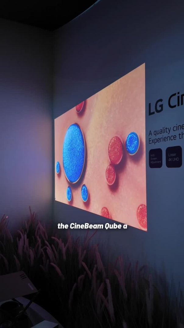 This little projector looks great! #LG #lgcinebeam #lgcinebeamqube