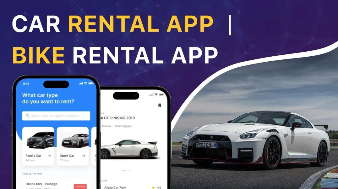 ⁣Car Rental App | Bike Rental App | Taxi Rental App | Taxi Booking App | Luxurious Car Booking App