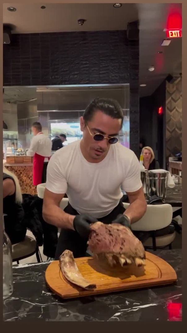 Salt Bae Steaks are Star of Shadows , Serve with Your Favorite Side , it's a Meal you won'