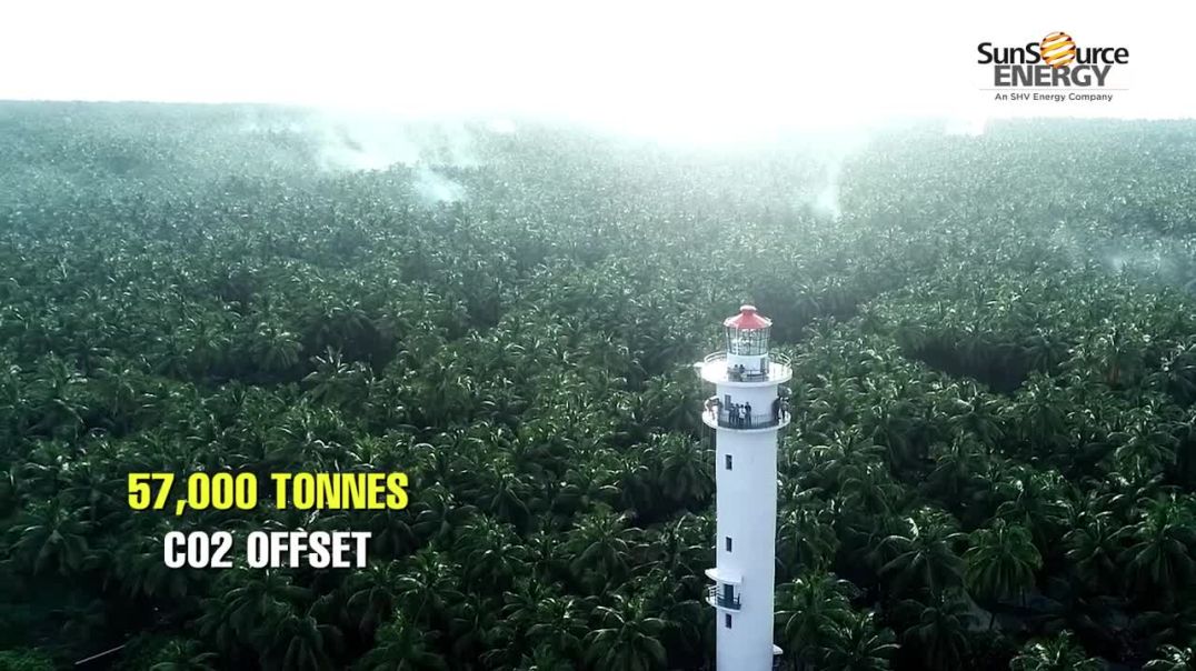 ⁣Pioneering Solar Power Project by SunSource Energy at Lakshadweep