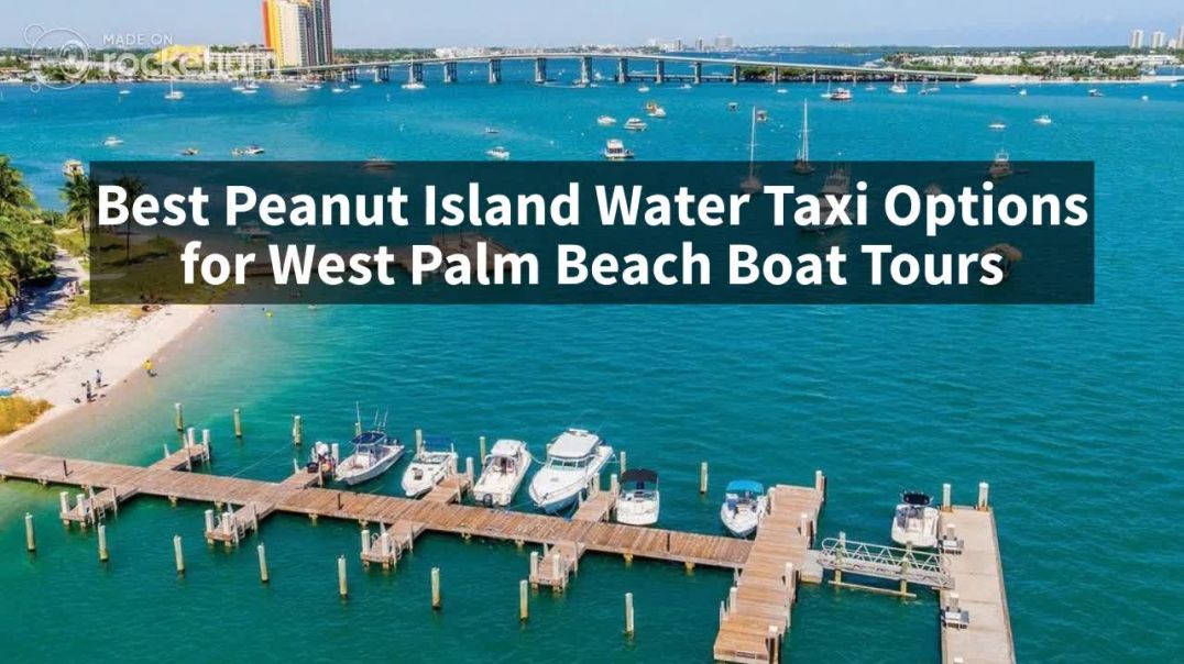 ⁣Best Peanut Island Water Taxi Options for West Palm Beach Boat Tours