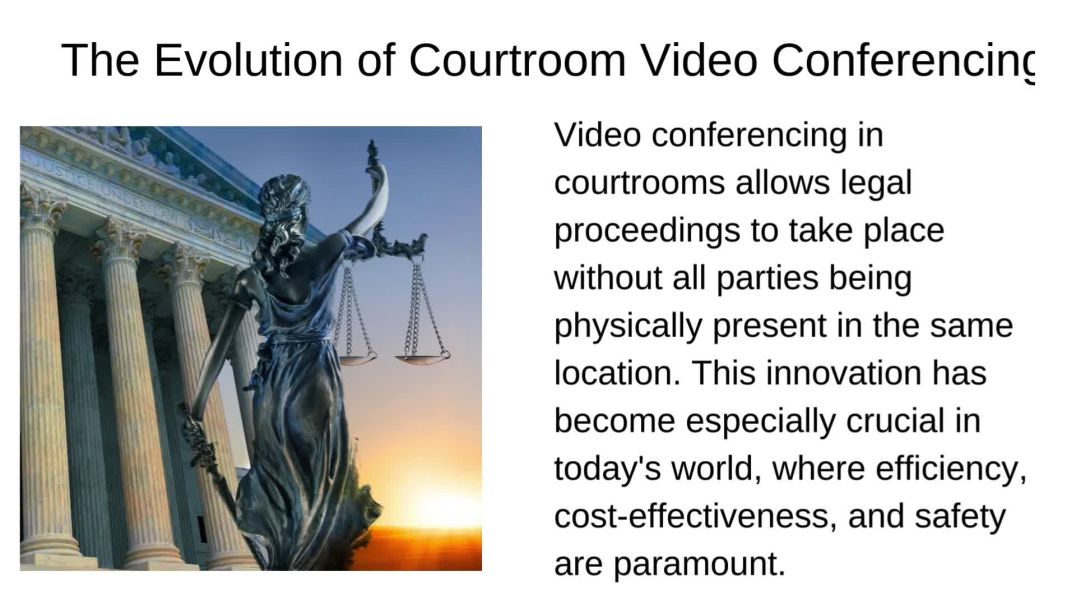 ⁣Courtroom video conferencing - Palatine Technology Group