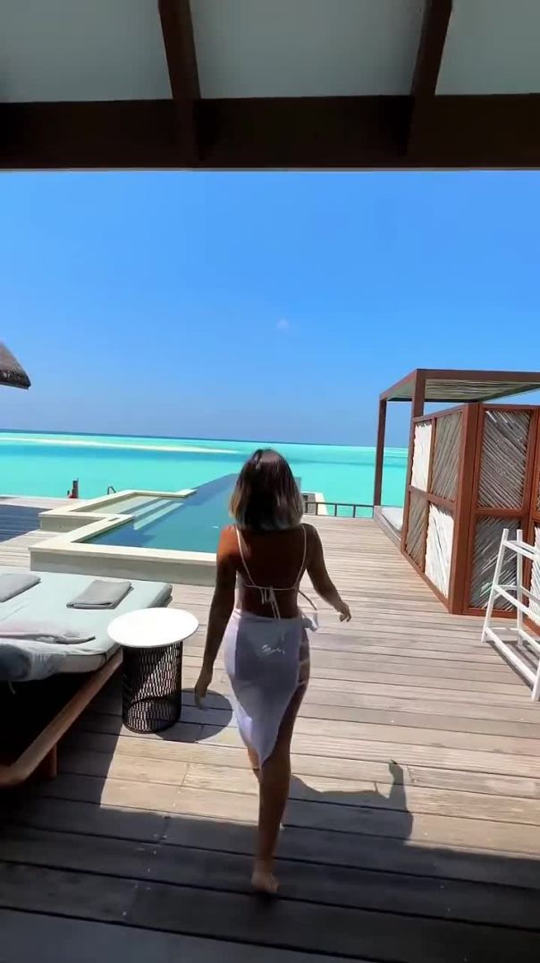Welcome to the luxury Overwater Villa at Four Seasons Maldives✨ #shorts
