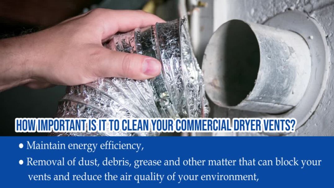 ⁣Commercial Dryer Vent Cleaning