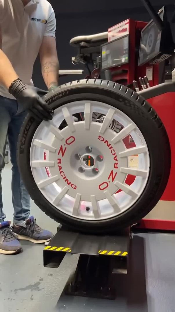 Does your tire shop install your tires like this? #tireshop #didyouknow #howto #wheels #tires