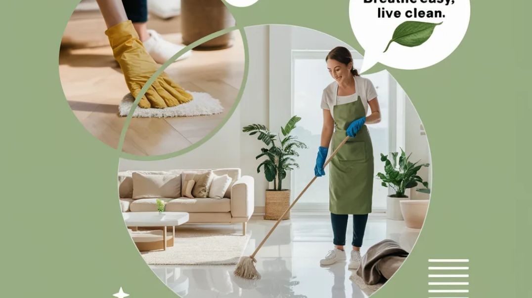 ⁣Breathe Easy, Live Clean: Eco-Friendly Residential Cleaning by The Mop & Broom