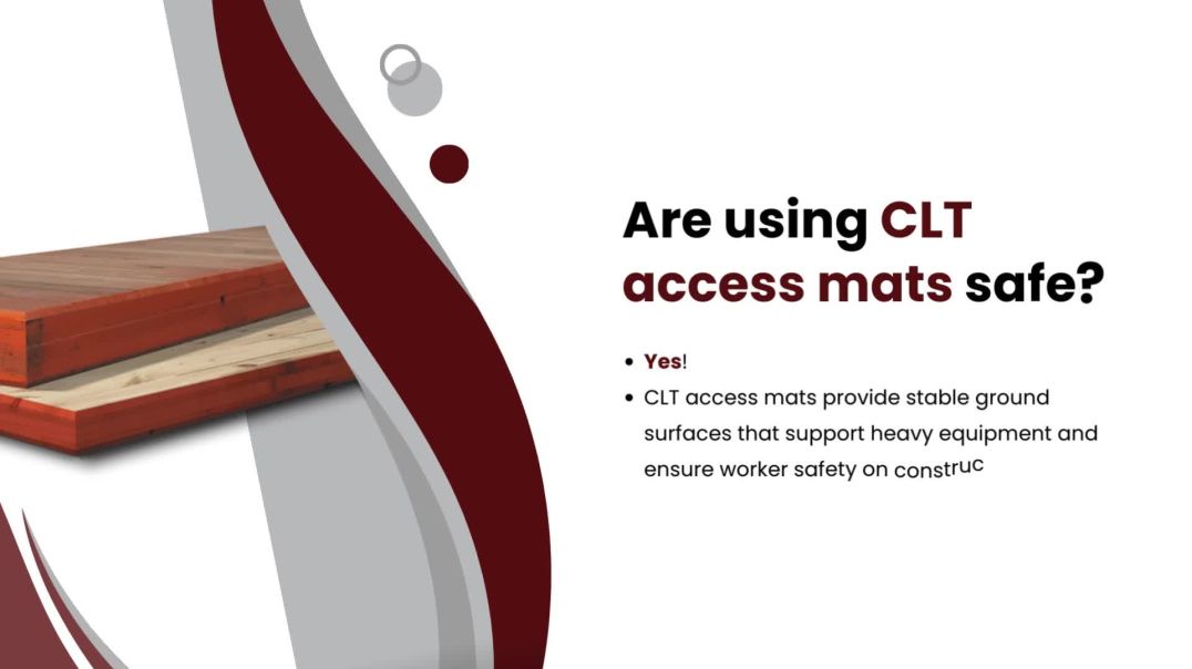 ⁣CLT Access Mats| SiteSafe™ CLT Access Mats in Grande Prairie| Affordable Matting Solutions