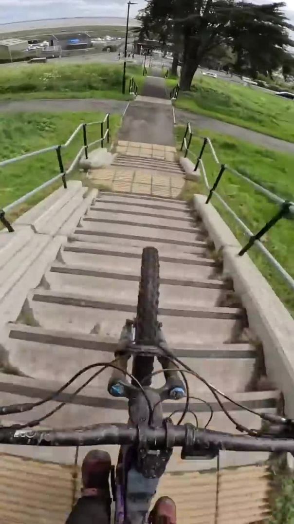 STAIRS WERE MADE FOR MOUNTAIN BIKING!