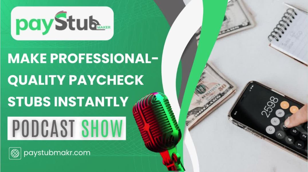 ⁣Make Professional-Quality Paycheck Stubs Instantly| Online Paycheck Stub Generator