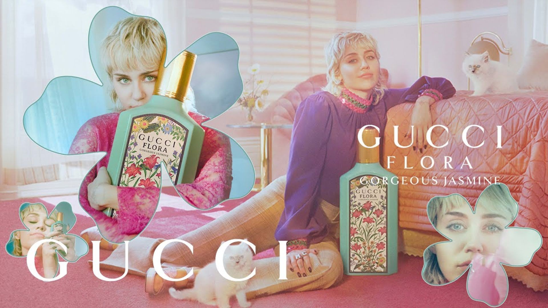 ⁣Miley Cyrus for Gucci Flora
