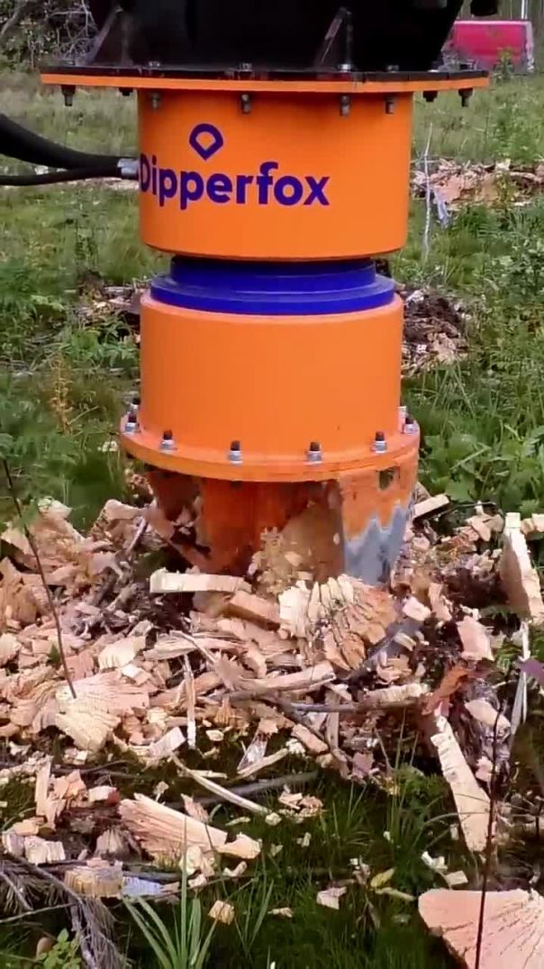 This stump grinder will make any heavy equipment user happy