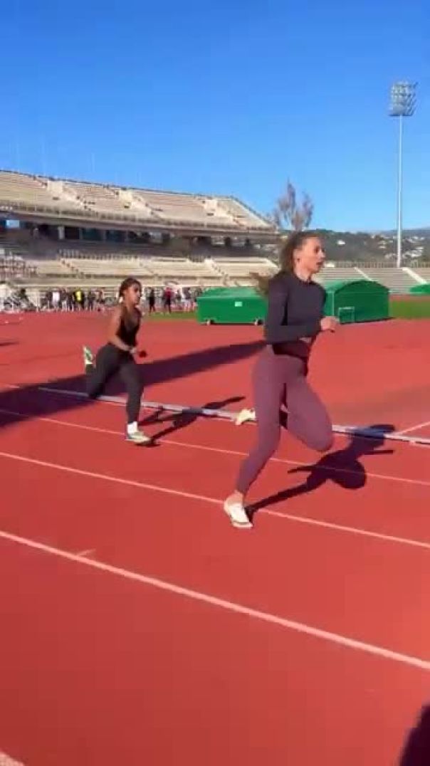 SPRINT TRAINING TOGETHER 🔥#athletics #trackandfield #sprint