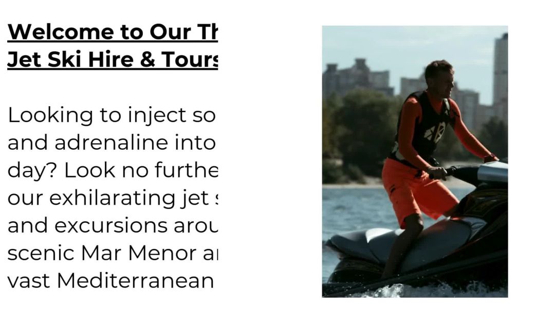 ⁣Ultimate Jet Ski La Manga Experience - Adventure Divers & Activity Centre