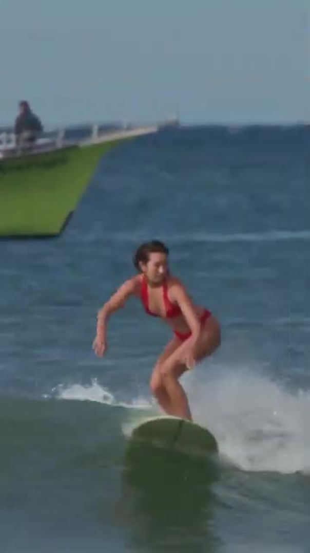 Sally Cohen on the south shore! #surf #surfing #hawaii #surfergirl #surfers