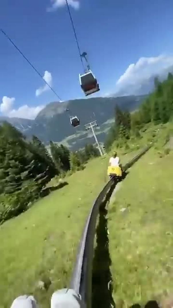 Mountain Coaster de Stubai! 🏔️ #shorts