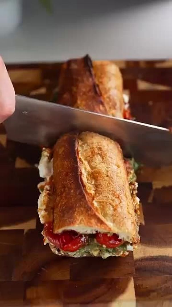 Burrata Caprese Sandwich with Cherry Tomato Confit