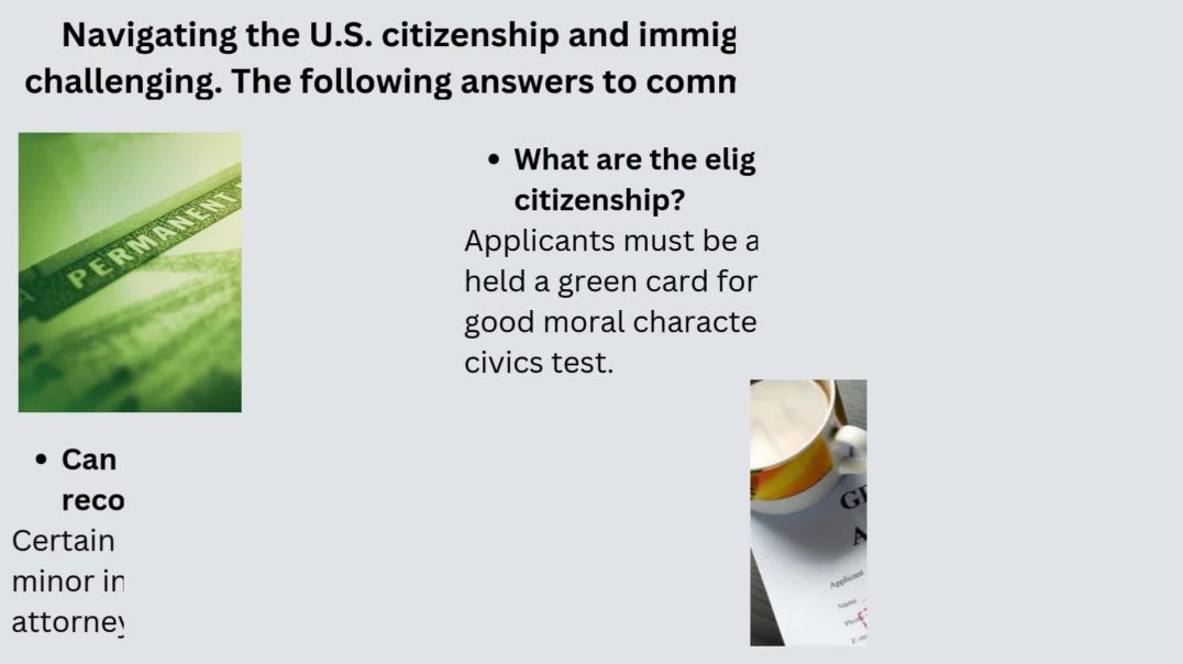 Your Guide to U.S. Citizenship and Immigration: Questions & Answers - Immigration Question