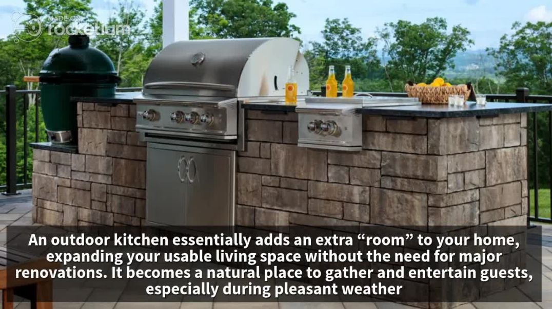 ⁣Benefits of Outdoor Kitchens and Outdoor Grills