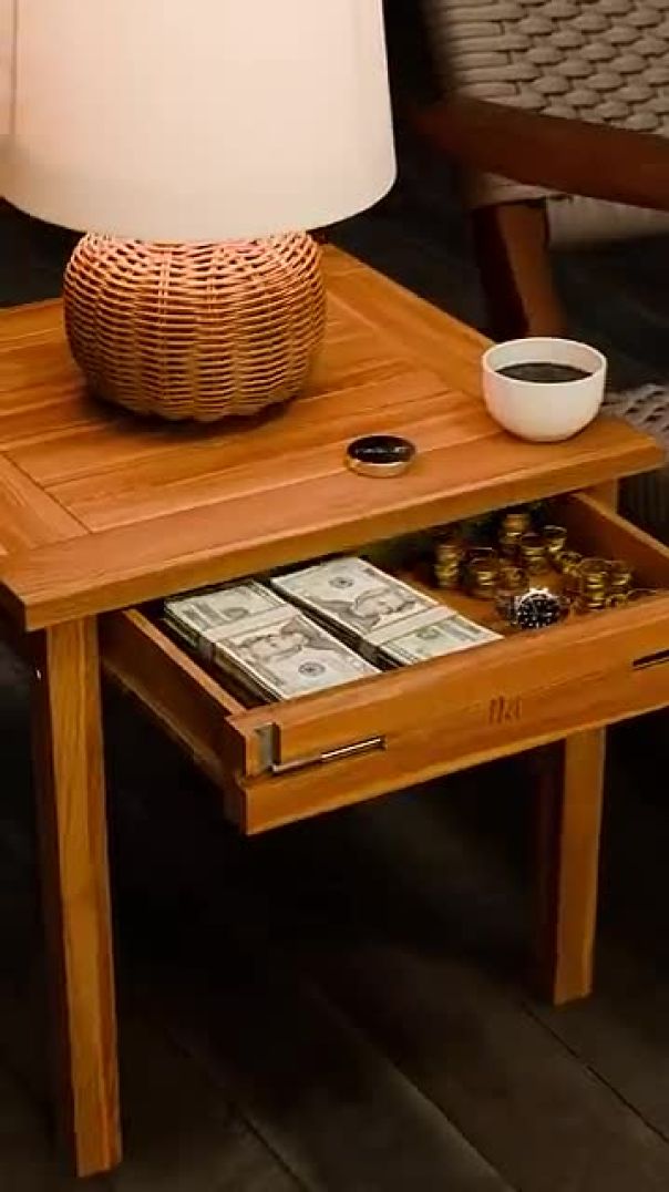 Secret Drawer Under a Coffee Table