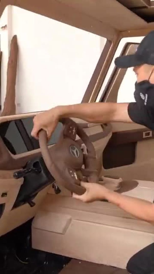 Title: Crafting a Stunning Wooden Mercedes G Class 2024 | DIY Wood Art Magic