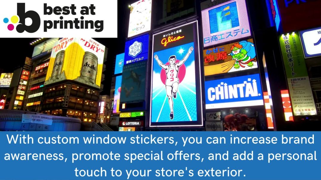 ⁣Boost Brand Visibility with Window Stickers | Best at Printing