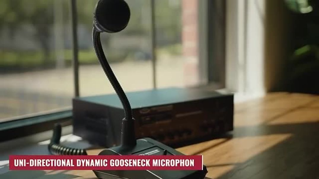 Reliable & Durable Desktop Paging Push-To-Talk Gooseneck Microphone - Pure Resonance Audio