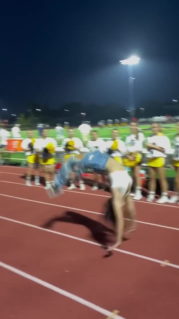 My old highschool asked me to do flips at the game!