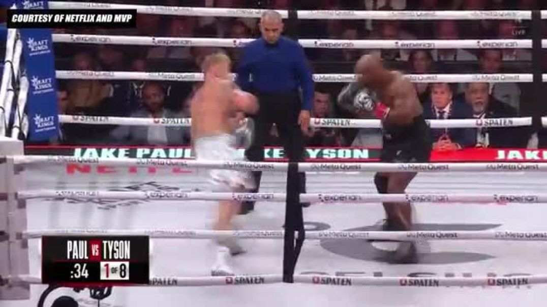 ⁣Jake Paul vs. Mike Tyson FIGHT HIGHLIGHTS