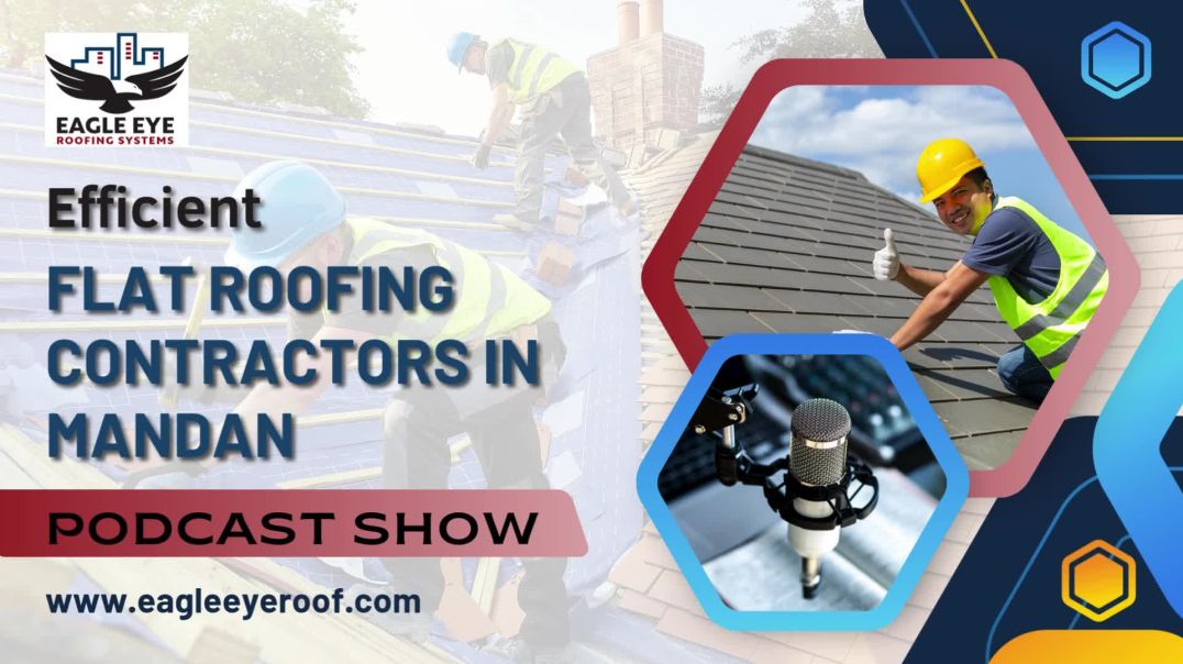 ⁣Efficient Flat Roofing Contractors in Mandan