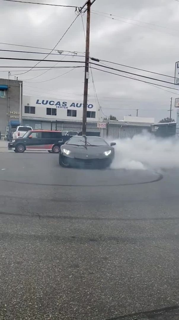 CRAZIEST DONUTS 🍩 IN A LAMBORGHINI SV!