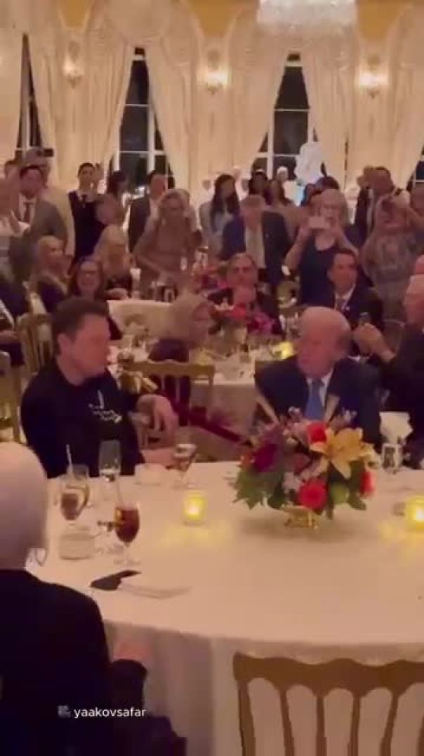 Donald Trump and Musk celebrate TRUMPS