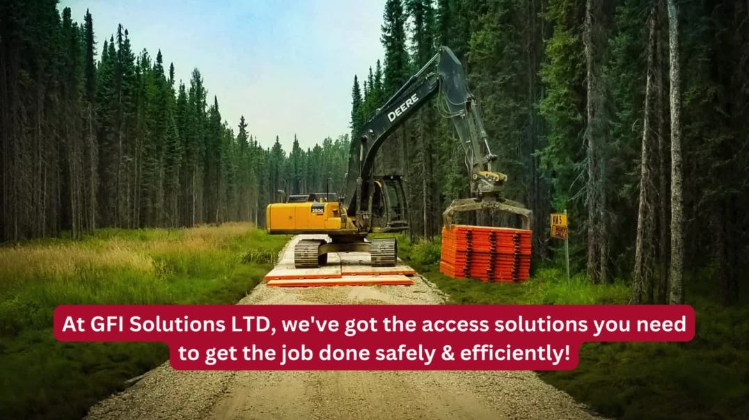 ⁣SiteSafe™ Timber Crane Mats| Top-Rated Access Solution Provider