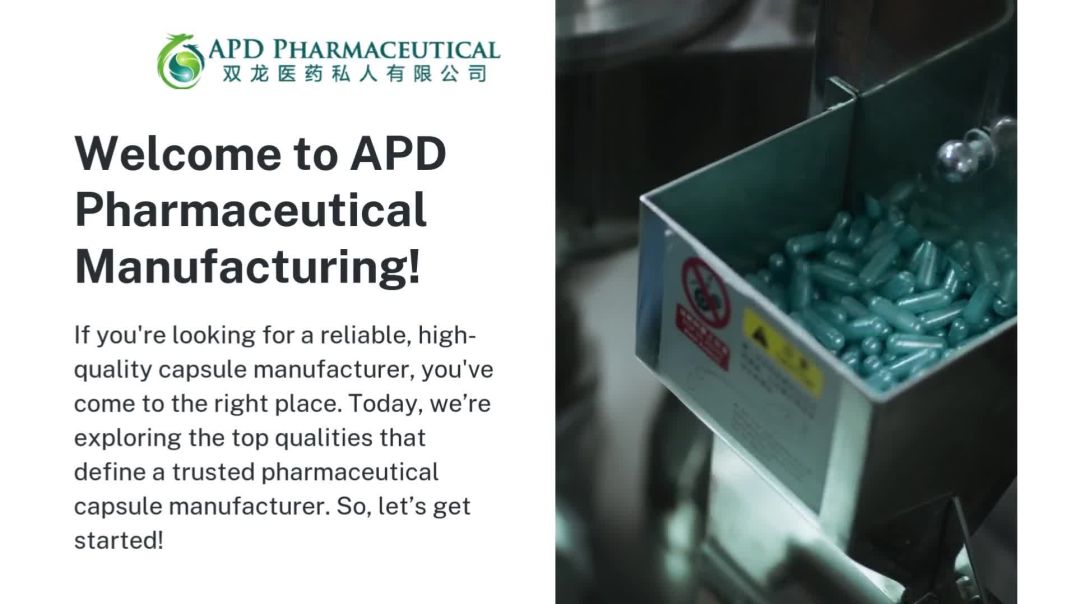 Leading Capsule Manufacturing Solutions | APD Pharmaceutical Experts