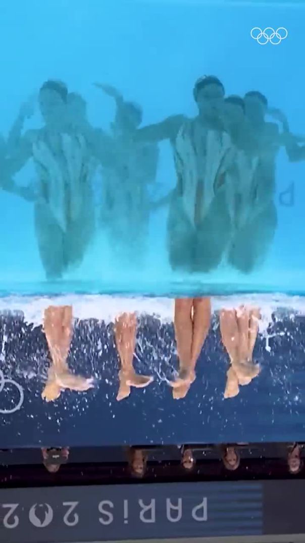 What if you watch artistic swimming from different angle