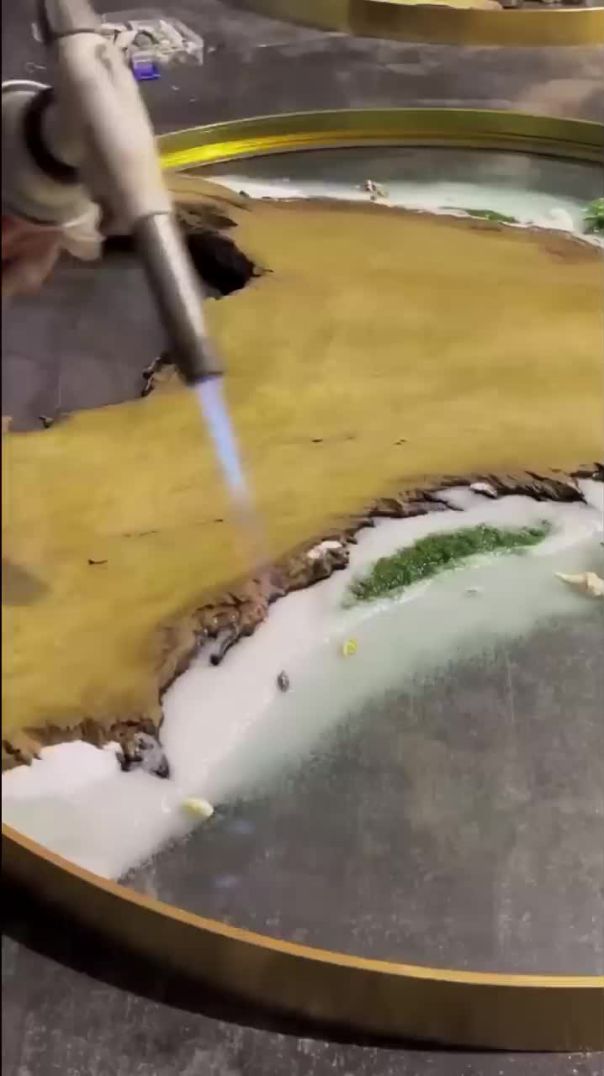 Crafting a Stunning Resin Island Table: Behind the Scenes Process