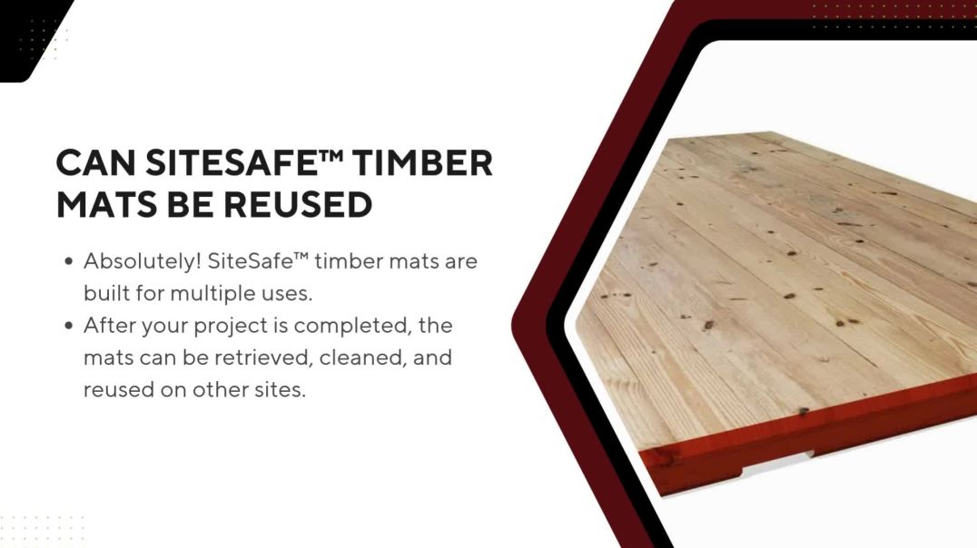 ⁣Discover Premium SiteSafe™ Timber Mats | Rent & Buy Quality Mats Online